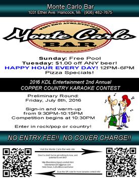 Monte Carlo Bar Promo Flyer